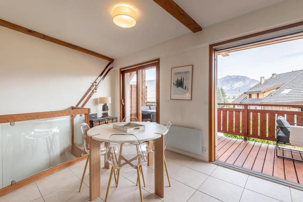 Panoramic View Of The Village And Mountains From The Apartment Sevrier
