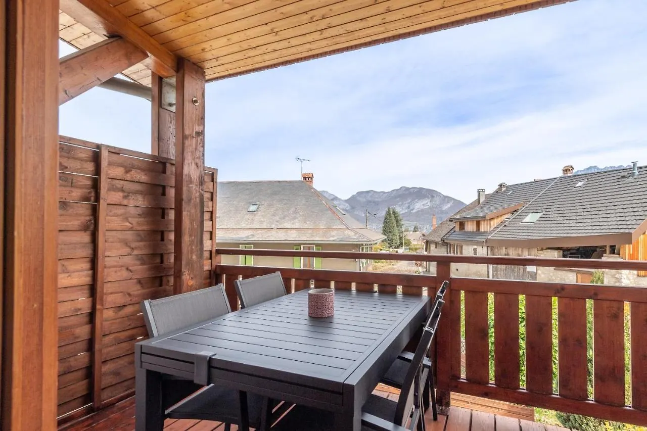 Panoramic View Of The Village And Mountains From The Apartment Sevrier